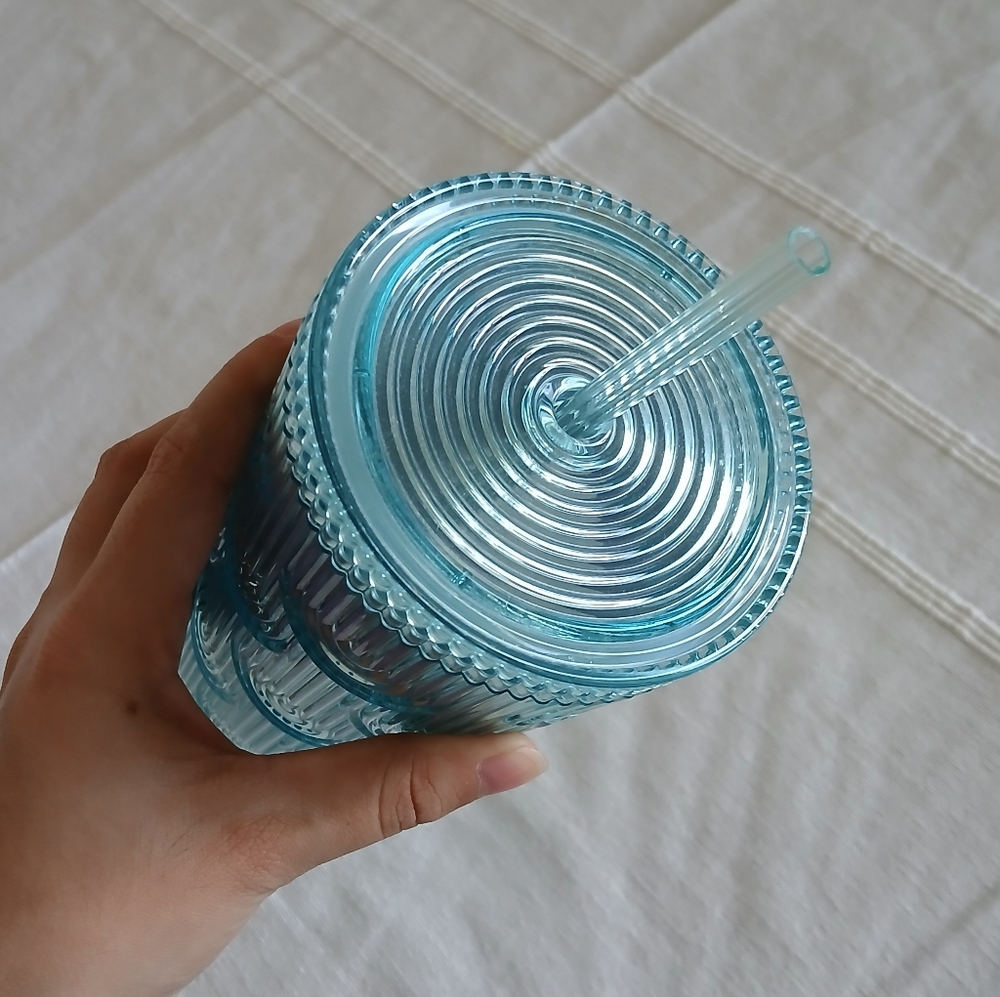 Starbucks Iridescent Mermaid Scale Blue Tumbler 2022 - Picture 4 of 5